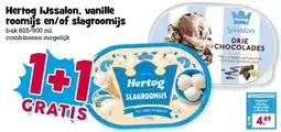 Boon`s Markt Hertog IJssalon, vanille roomijs en/of slagroomijs aanbieding
