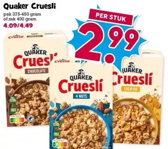 Boon`s Markt Quaker Cruesli aanbieding