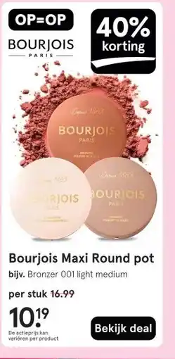 Etos Bourjois Maxi Round pot aanbieding