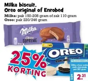Boon`s Markt Milka biscuit. Oreo original of Enrobed aanbieding
