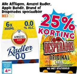 Boon`s Markt Alle Affligem, Amstel Radler, Apple Bandit, Brand of Desperados speciaalbier aanbieding