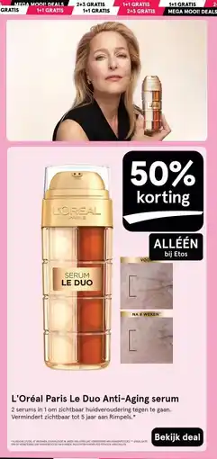 Etos L'Oréal Paris Le Duo Anti-Aging serum aanbieding