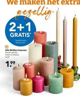 Blokker Alle Blokker kaarsen aanbieding