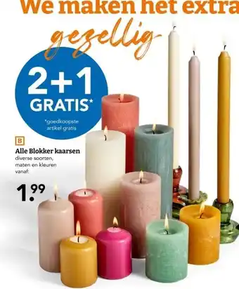 Blokker Alle Blokker kaarsen aanbieding