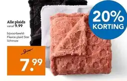 Blokker Alle plaids aanbieding