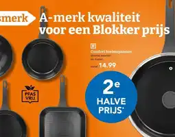 Blokker Comfort koekenpannen aanbieding