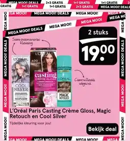 Etos L'Oréal Paris Casting Crème Gloss, Magic Retouch en Cool Silver aanbieding