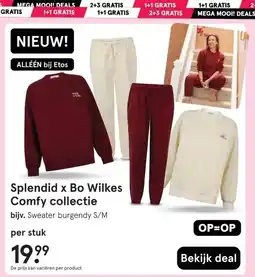 Etos Splendid x Bo Wilkes Comfy collectie aanbieding