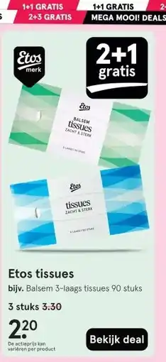 Etos Etos tissues aanbieding