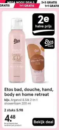 Etos Etos bad, douche, hand, body en home retreat aanbieding