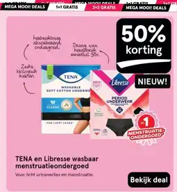 Etos TENA en Libresse wasbaar menstruatieondergoed aanbieding
