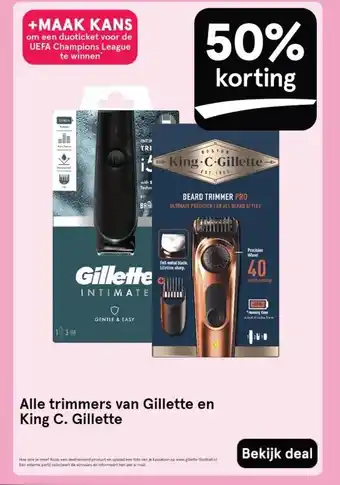 Etos Alle trimmers van Gillette en King C. Gillette aanbieding