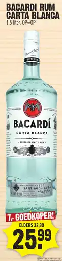 Super Dirck 3 Bacardi rum carta blanca aanbieding