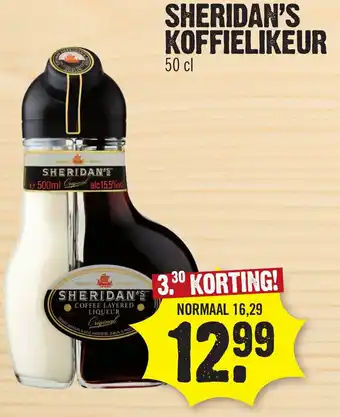 Super Dirck 3 Sheridan's koffielikeur aanbieding