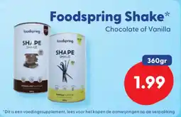 Die Grenze Foodspring Shake aanbieding