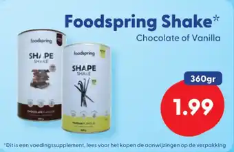 Die Grenze Foodspring Shake aanbieding