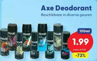 Die Grenze Axe Deodorant aanbieding