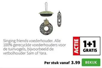 Intratuin Singing friends voederhouder aanbieding