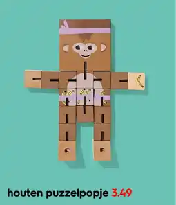 HEMA Houten puzzelpopje aanbieding