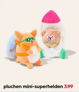 HEMA Pluchen mini superhelden aanbieding