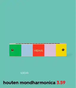 HEMA Houten mondharmonica aanbieding