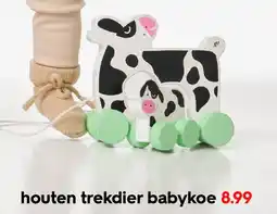 HEMA Houten trekdier babykoe aanbieding