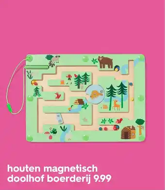 HEMA Houten magnetisch doolhof boerderij aanbieding