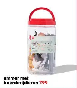 HEMA Emmer met boerderijdieren aanbieding