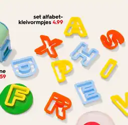 HEMA Set alfabet kleivormpjes aanbieding