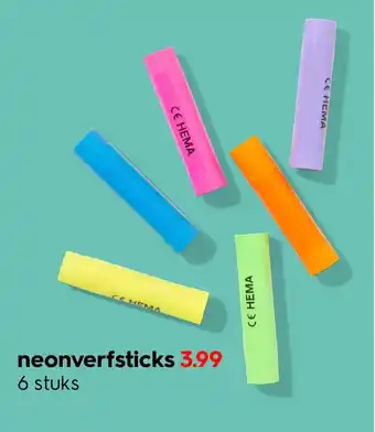 HEMA Neonverfsticks aanbieding