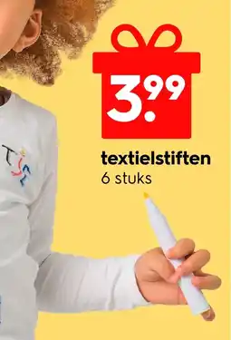 HEMA Textielstiften aanbieding