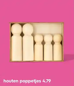 HEMA Houten poppetjes aanbieding