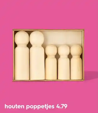 HEMA Houten poppetjes aanbieding