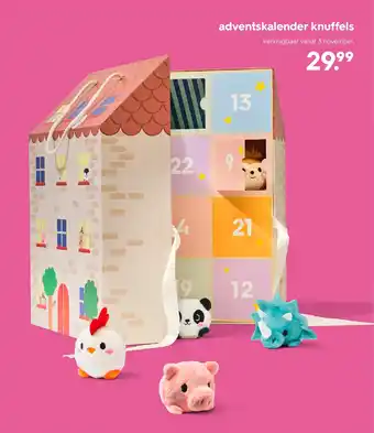 HEMA Adventskalender knuffels aanbieding
