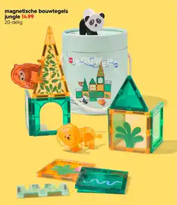HEMA Magnetische bouwtegels jungle aanbieding