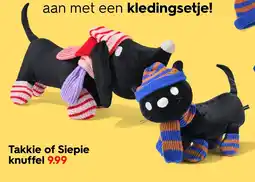 HEMA Takkie of siepie knuffel aanbieding