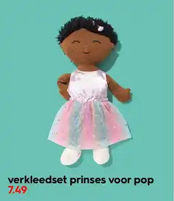 HEMA Verkleedset prinses voor pop aanbieding