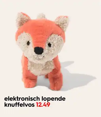 HEMA Elektronisch lopende knuffelvos aanbieding