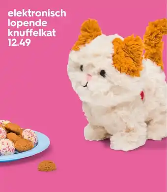 HEMA Elektronisch lopende knuffelkat aanbieding