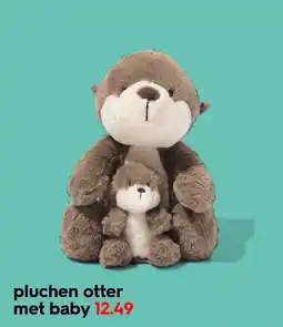 HEMA Pluchen otter met baby aanbieding