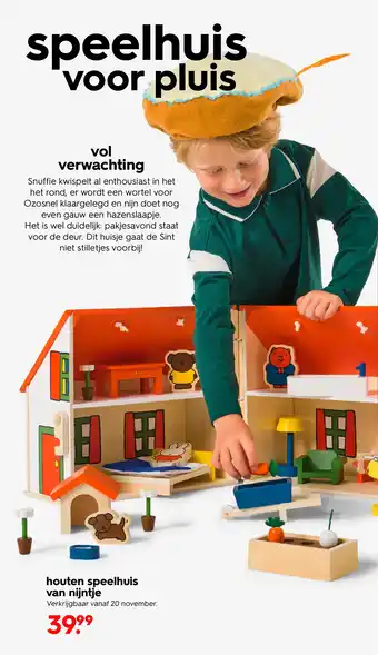 HEMA Houten speelhuis van nijntje aanbieding