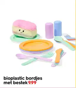 HEMA Bioplastic bordjes met bestek aanbieding