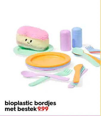 HEMA Bioplastic bordjes met bestek aanbieding
