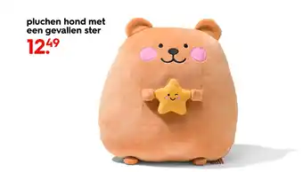HEMA Pluchen hond met een gevallen ster aanbieding
