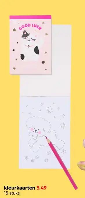 HEMA Kleurkaarten aanbieding