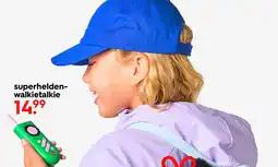 HEMA Superhelden walkietalkie aanbieding