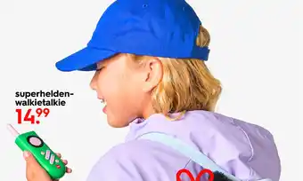 HEMA Superhelden walkietalkie aanbieding