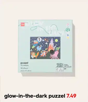 HEMA Glow in the dark puzzel aanbieding