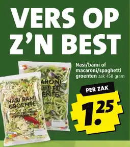 Boni Nasi bami of macaroni spaghetti groenten aanbieding