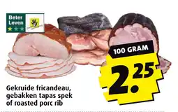 Boni Gekruide fricandeau gebakken tapas spek of roasted porc rib aanbieding